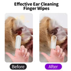 Disposable Ear Cleaning Finger Wipes — Ear Mite Control for Pets