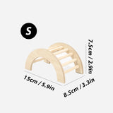 Wooden Arch Bridge Toy — Climbing Steps for Small Pets