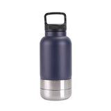 3-in-1 Stainless Steel Dog Water Bottle (32oz, Detachable, Leak-Free)