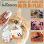 YEGBONG Eye Wipes for Cats & Dogs — Tear Mark Removal, 60-Count