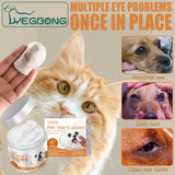 YEGBONG Eye Wipes for Cats & Dogs — Tear Mark Removal, 60-Count