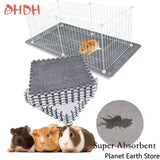 Spliceable Fleece Cage Liner Set — Washable Waterproof Bedding Mats
