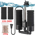 Submersible Aquarium Filter with Bio Media Balls 220V
