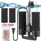 Submersible Aquarium Filter with Bio Media Balls 220V