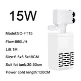 3-in-1 Silent Submersible Aquarium Pump (220V, Wave Maker)