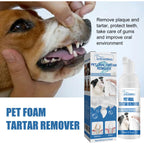 Pet Oral Foam Cleaner — Teeth Whitening & Tartar Remover for Dogs & Cats