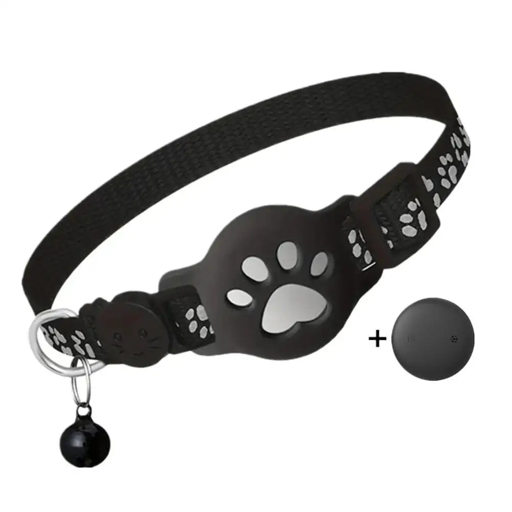 Reflective GPS Tracker Collar Necklace for Cats with Smart Location Tracking
