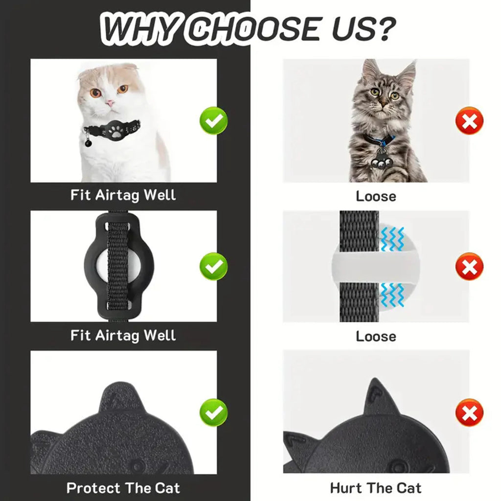 Smart Waterproof GPS Locator Collar for Cats & Kittens - iOS & Android