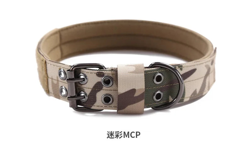 Tactical Camo Dog Vest (Outdoor Training, Chest & Back, Large Dogs)