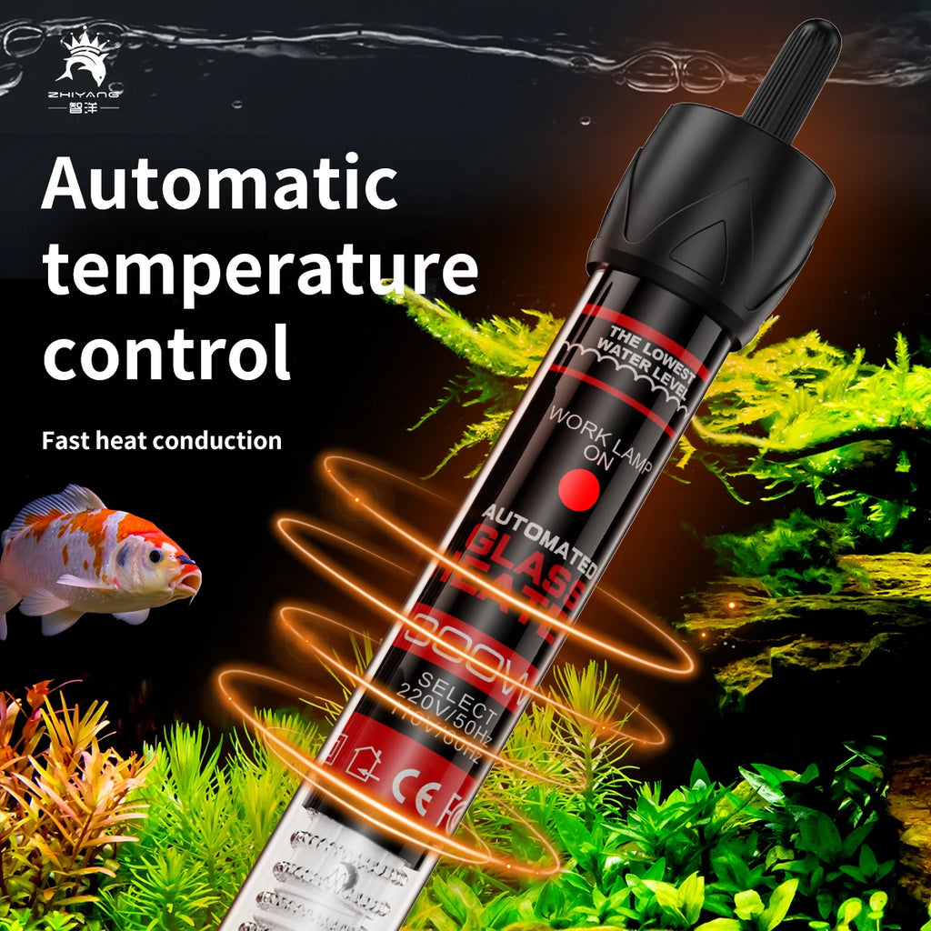 Adjustable Submersible Aquarium Heater Rod (25–300W, 110–220V, Thermostat)