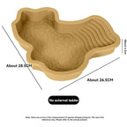 Reptile Bathing Pool with Ramp — Water Dish for Turtles, Snakes & Bearded Dragons