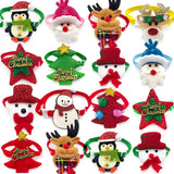 Snowman & Deer Christmas Bowtie Bulk Pack (50 or 100 Pieces)
