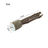 Natural Apple Wood Perch — Chew-Safe Branch Stand for Birds & Small Pets