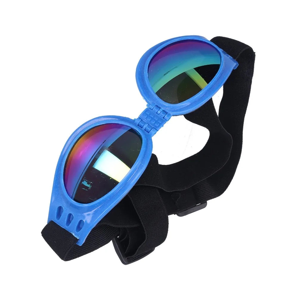 Foldable Dog Sun Goggles (UV Protection, Windproof, Adjustable)