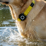 IPX7 Waterproof AirTag Collar Holder for Dogs & Cats - Stainless Steel Anti-Loss Tracker Case