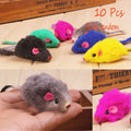 Rabbit Fur Mouse Cat Toys (10-Pack)