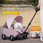Lightweight Foldable Small Pet Stroller Trolley Bag for Cats & Dogs