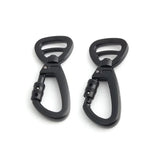 Swivel Locking Carabiner Clip — Auto-Lock Hook for Pet Leashes & Keychains
