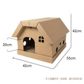 Foldable Corrugated Cardboard Cat House Bed