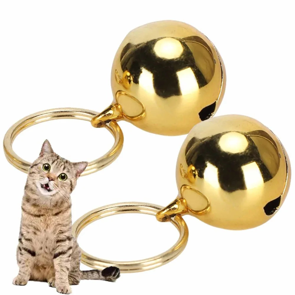 Pet Charm Dog Bells 2-Pack (Gold & Silver Tone, Polished)