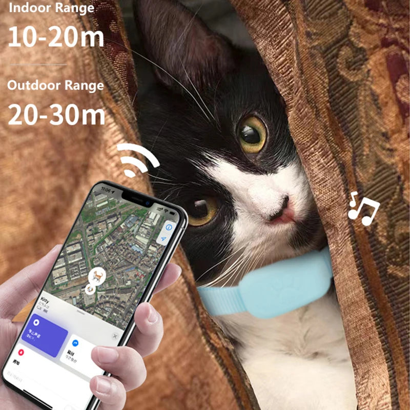 Waterproof Real-Time GPS Tracker for Dogs & Cats - iOS Anti-Loss with Collar