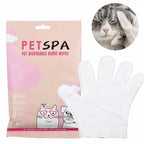 No-Rinse Pet Grooming Gloves — Five-Finger Design for Face, Ears & Paws, 6-Pack