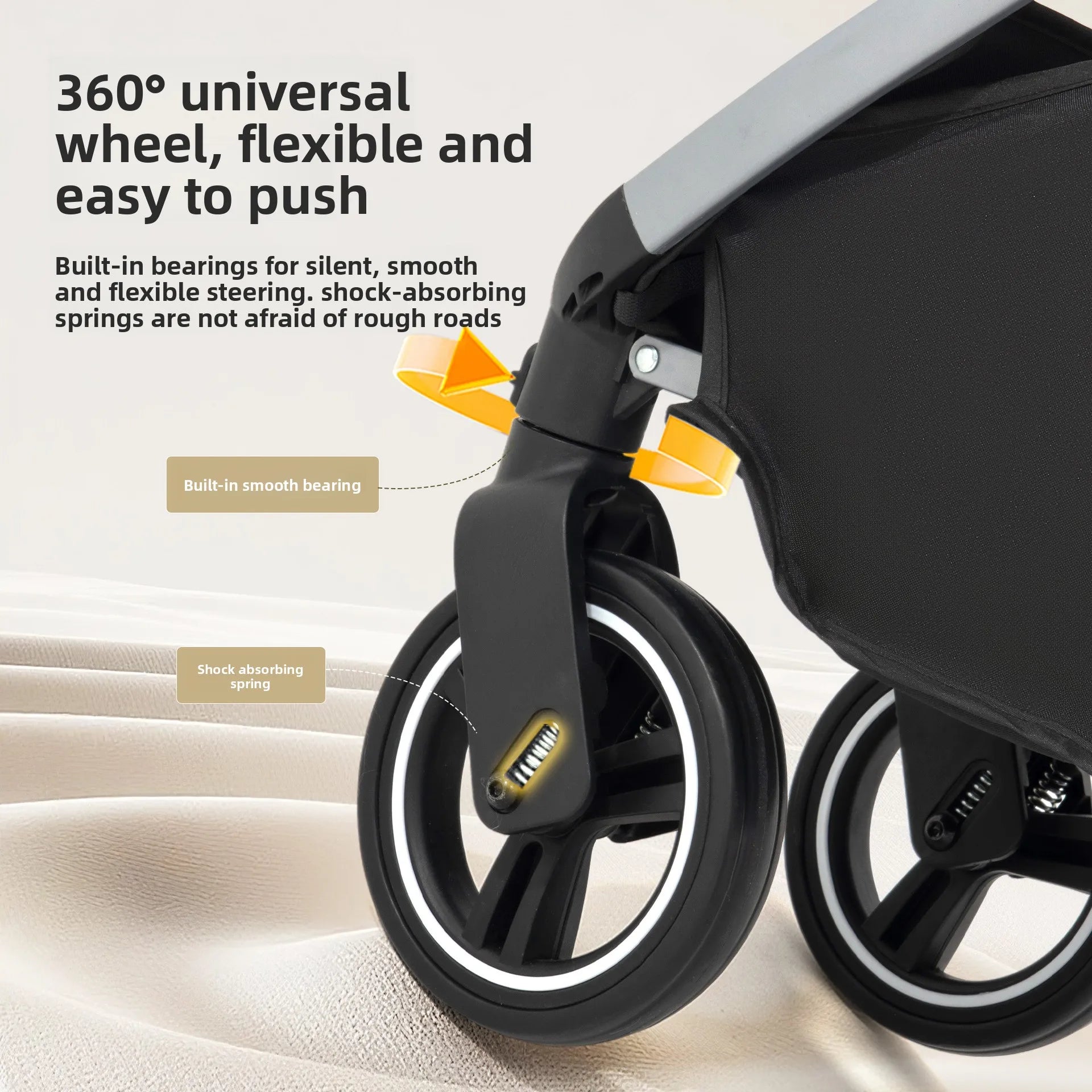 Ultra-Lightweight Foldable Pet Stroller with Detachable Basket for Small & Medium Dogs & Cats — Portable