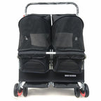 Ultra-Light Two-Seater Pet Buggy with Detachable Washable Interior