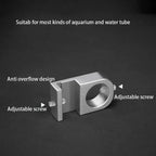 Aluminum Alloy Aquarium Tube Holder Clamp (Water Pipe Hose Mount, Glass Clip)