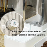 Gravity Pet Feeder & Water Bowl Set (Transparent, High Capacity)