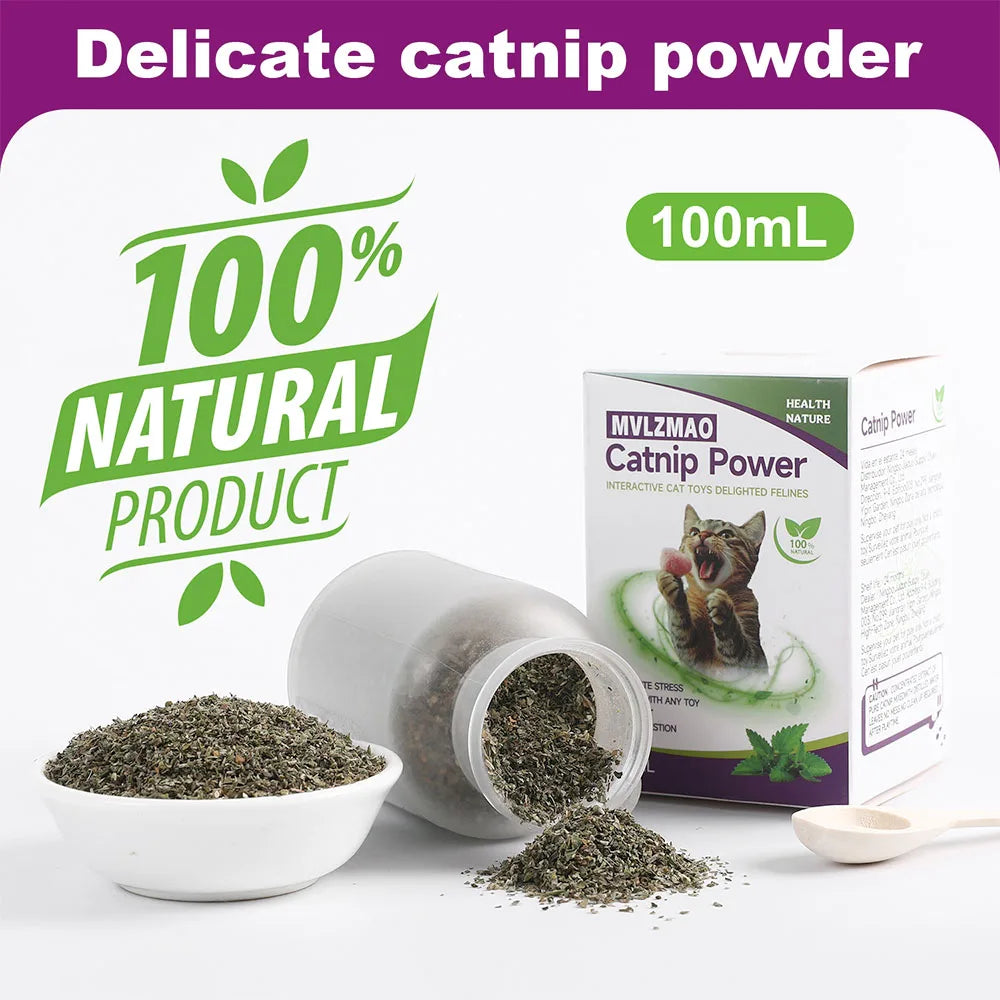 Organic Catnip Blend in Glass Jar (100ml)