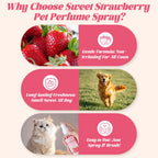 Strawberry Pet Perfume Spray — Long-Lasting, Gentle Daily Fragrance