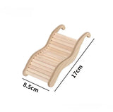 Wooden Wave Staircase & Slide — Hamster Cage Climbing Toy
