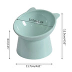 Anti-Overturning Elevated Pet Feeder Bowl (Posture Support, Dogs & Cats)