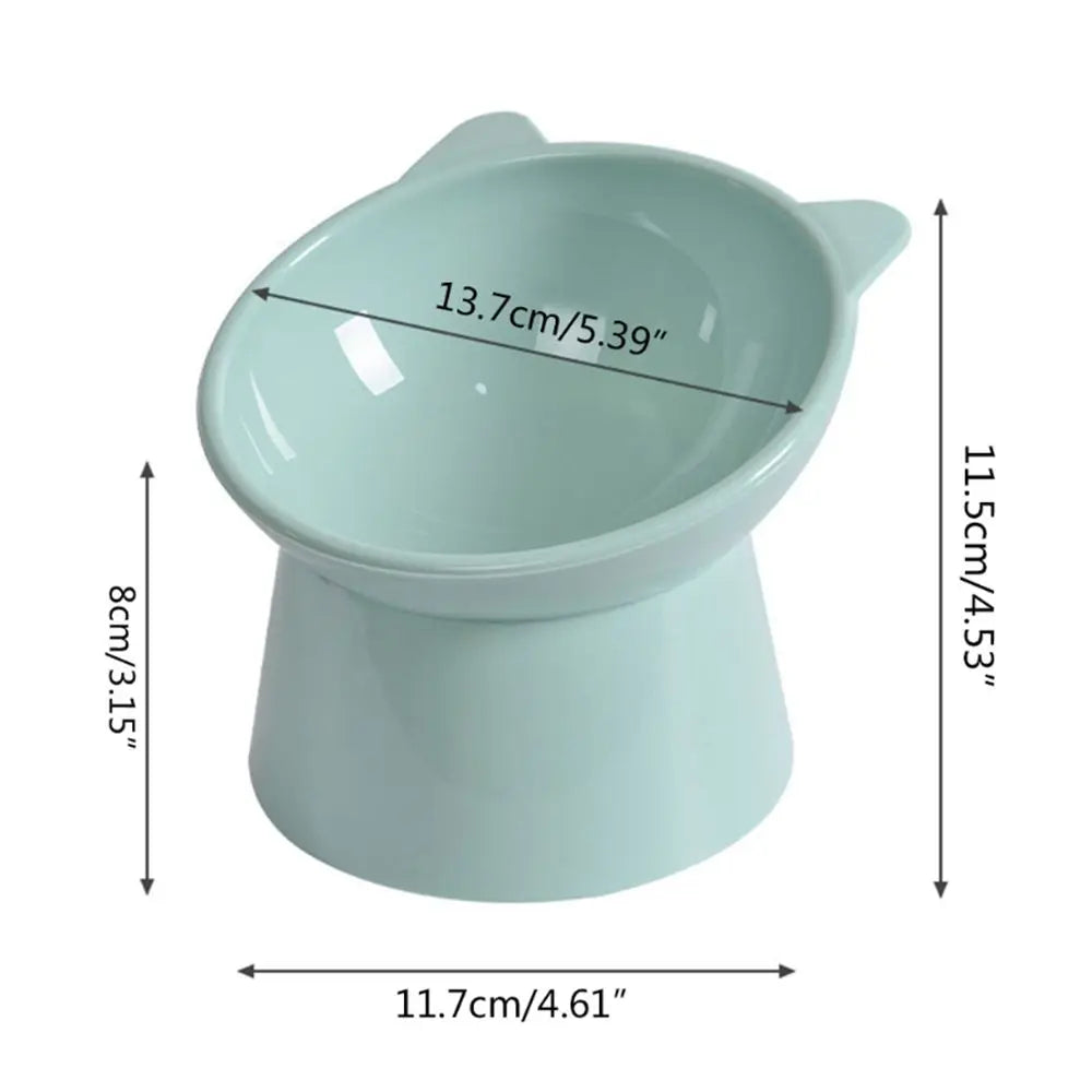 Anti-Overturning Elevated Pet Feeder Bowl (Posture Support, Dogs & Cats)