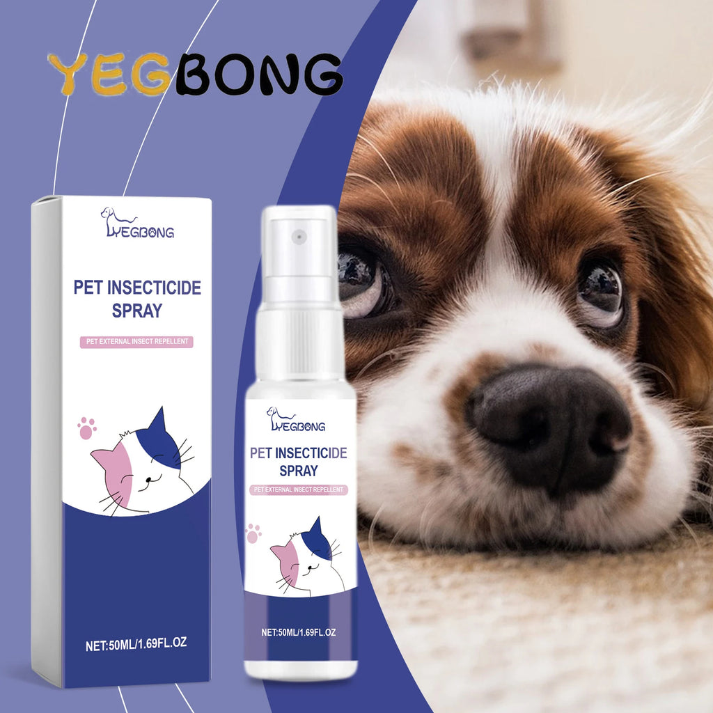 Pet Flea Repellent & Deodorizing Spray — Long-Lasting Liquid Formula