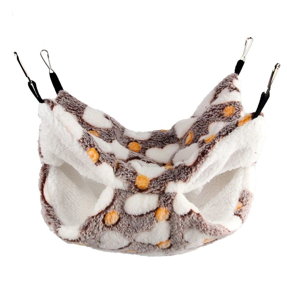 Winter Double-Layer Hammock — Warm Suspended Bed for Small Pets