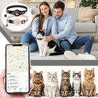 Lightweight Cat GPS Locator Collar with Reflective Strips - Night Safety Tracking, iOS & Android