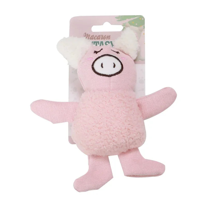 Catnip Plush Animal Cat Toy — Bite-Resistant Chew Toy, Multiple Shapes