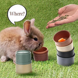 Stacking Cup Puzzle Toy Set — 8-Piece Nesting Toy for Small Pets