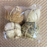 Natural Grass Chew Balls — Braided Teeth-Grinding Toy for Small Pets