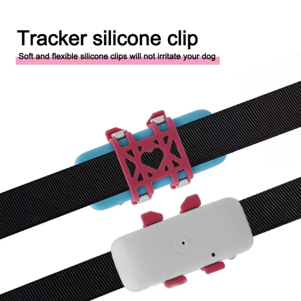 Anti-Slip Silicone Positioner Clips for TK911SA Pet GPS Tracker - Multi-Color Set