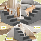 Non-Slip Foam Pet Stairs for Beds & Couches