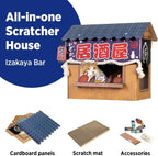 Cardboard Cat House with Scratcher, Izakaya Bar Design