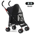 Cool Mesh All-Road Pet Stroller with Removable Liner & Safety Tether