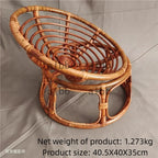 Elevated Round Rattan Cat Bed Chair with Photo Prop Design