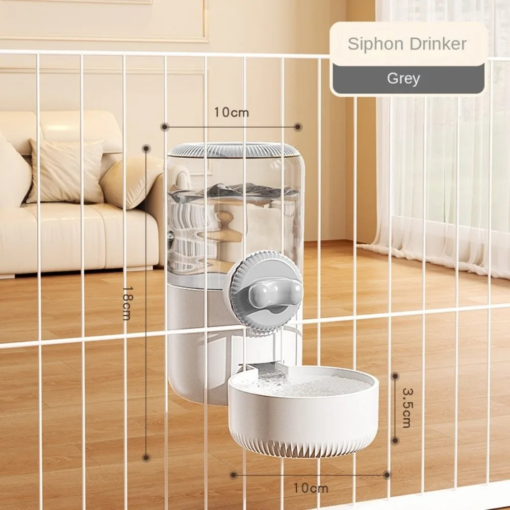 Cage-Hanging Automatic Pet Feeder (Detachable Bowl, Large Capacity)