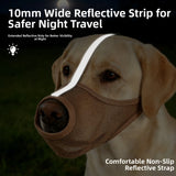 Breathable Mesh Dog Muzzle (Adjustable, PVC, Washable, Outdoor Travel)