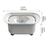Spill-Resistant Dog Bowl 2200ml (N5KC, Slip-Proof Base, No-Mess Feeding)