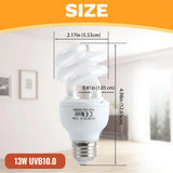 UVB Reptile Basking Lamp — Calcium & Vitamin D Light, 5.0/10.0/15.0